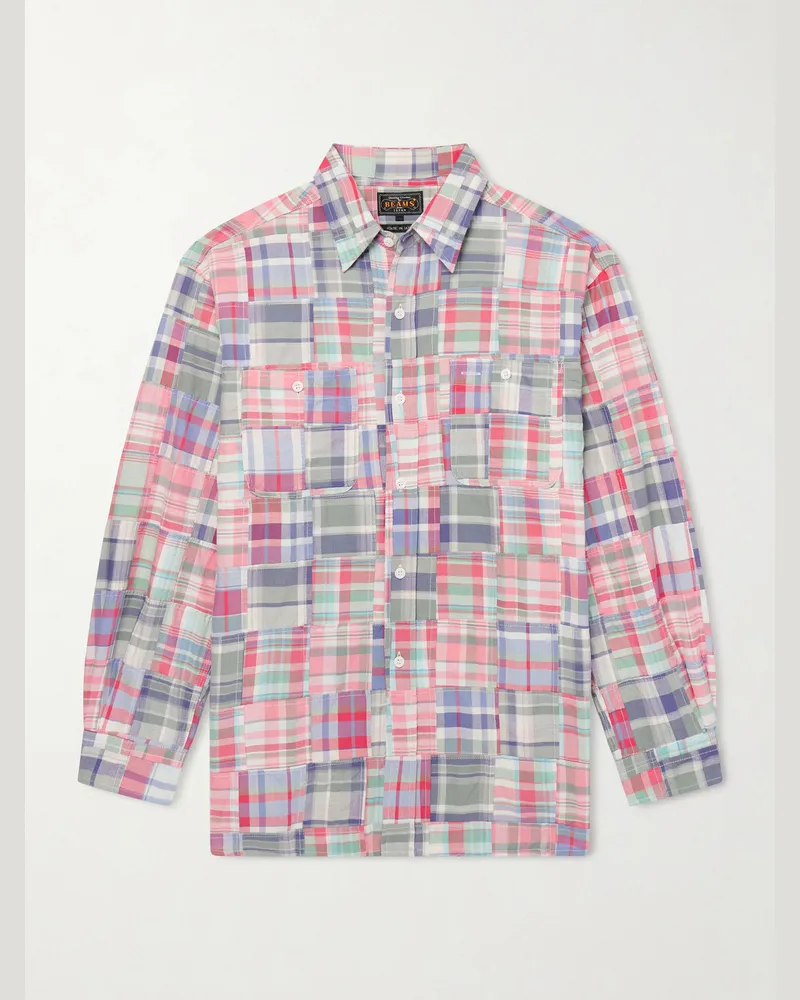 Beams Plus Patchwork Checked Cotton Jacket Multi