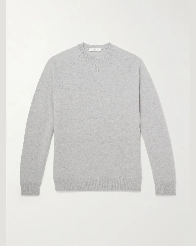 MR P. Charlie Merino Wool and Cashmere Sweater Gray