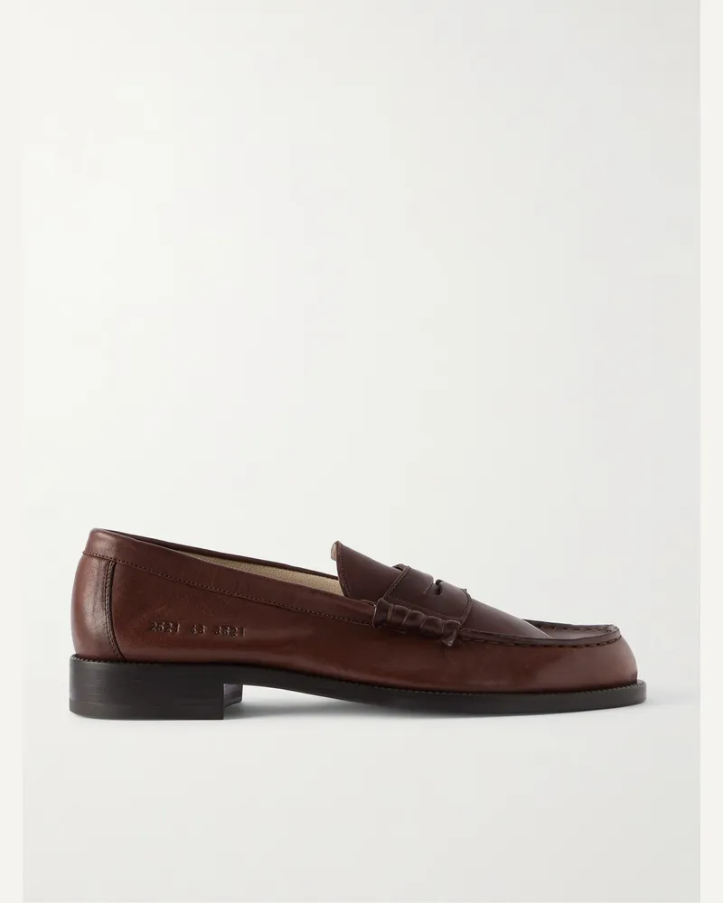 Common Projects Pennyloafers aus Leder Braun