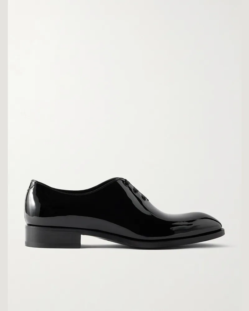 Tom Ford Elkan Oxford-Schuhe aus Lackleder Schwarz