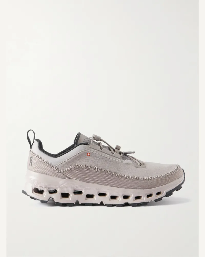 ON Cloudaway Sneakers aus Twill und Mesh mit Canvas-Besatz Grau