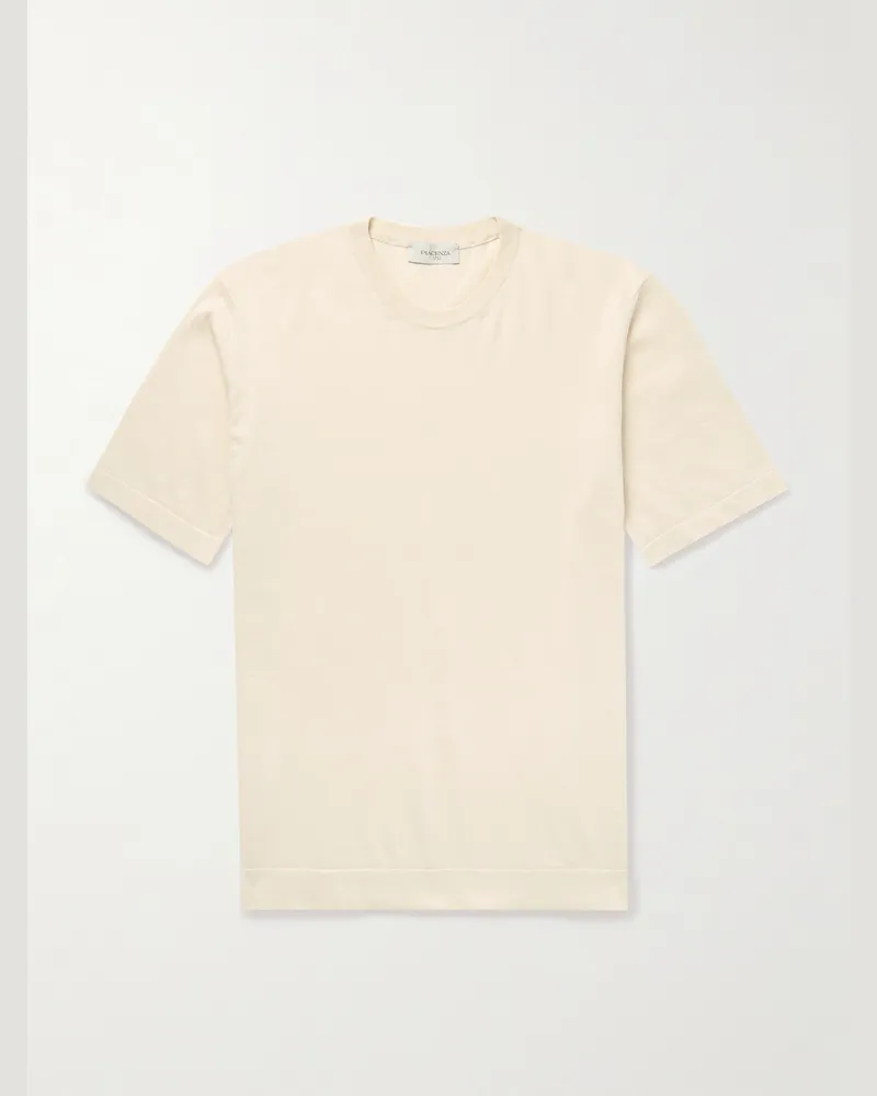 PIACENZA 1733 T-Shirt aus Baumwolle Neutral