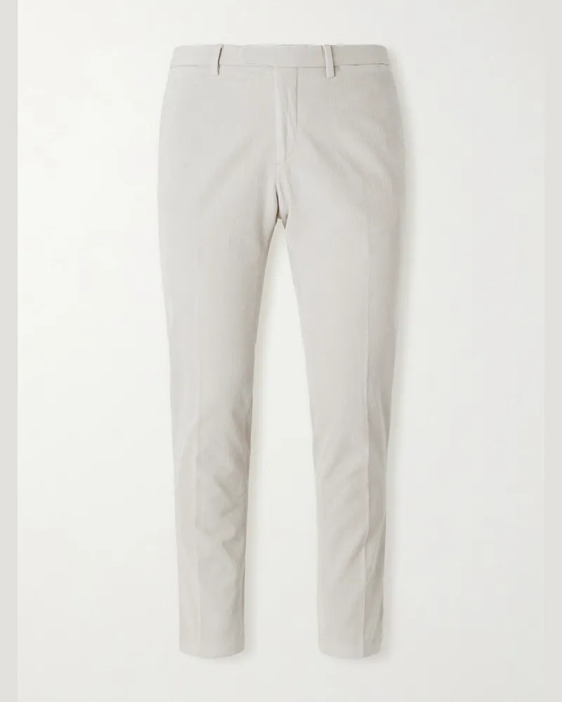 Boglioli Straight-Leg Cotton-Blend Corduroy Suit Trousers Neutrals