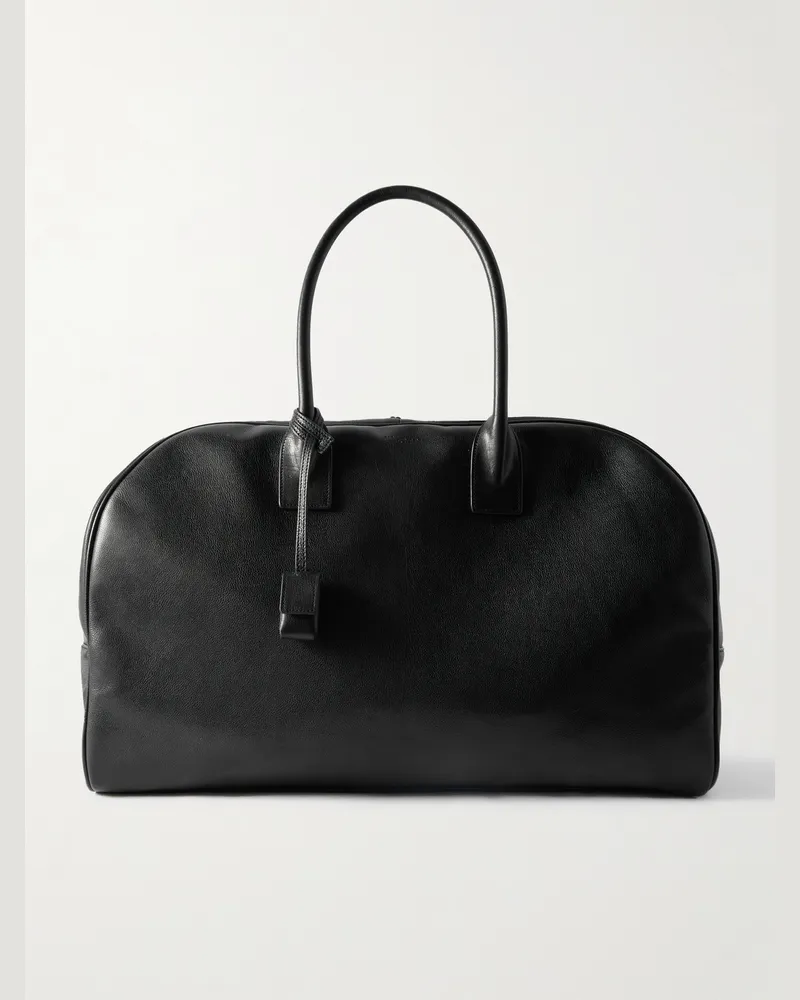 Saint Laurent Bowling-Tasche aus Leder Schwarz