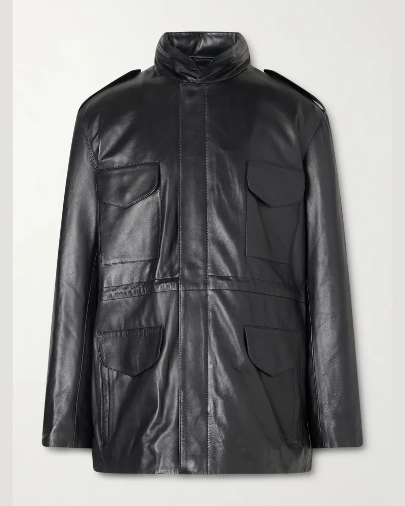 Nili Lotan Liri Leather Jacket Black