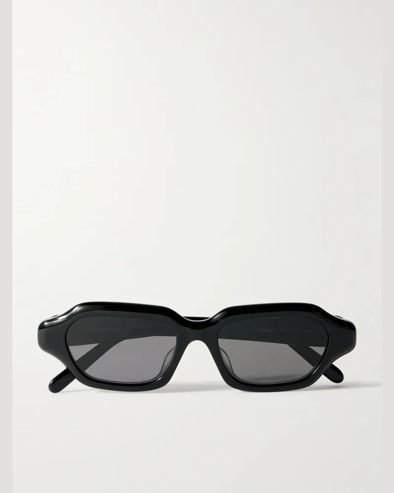 Loewe Sonnenbrille mit eckigem Rahmen aus Azetat Schwarz