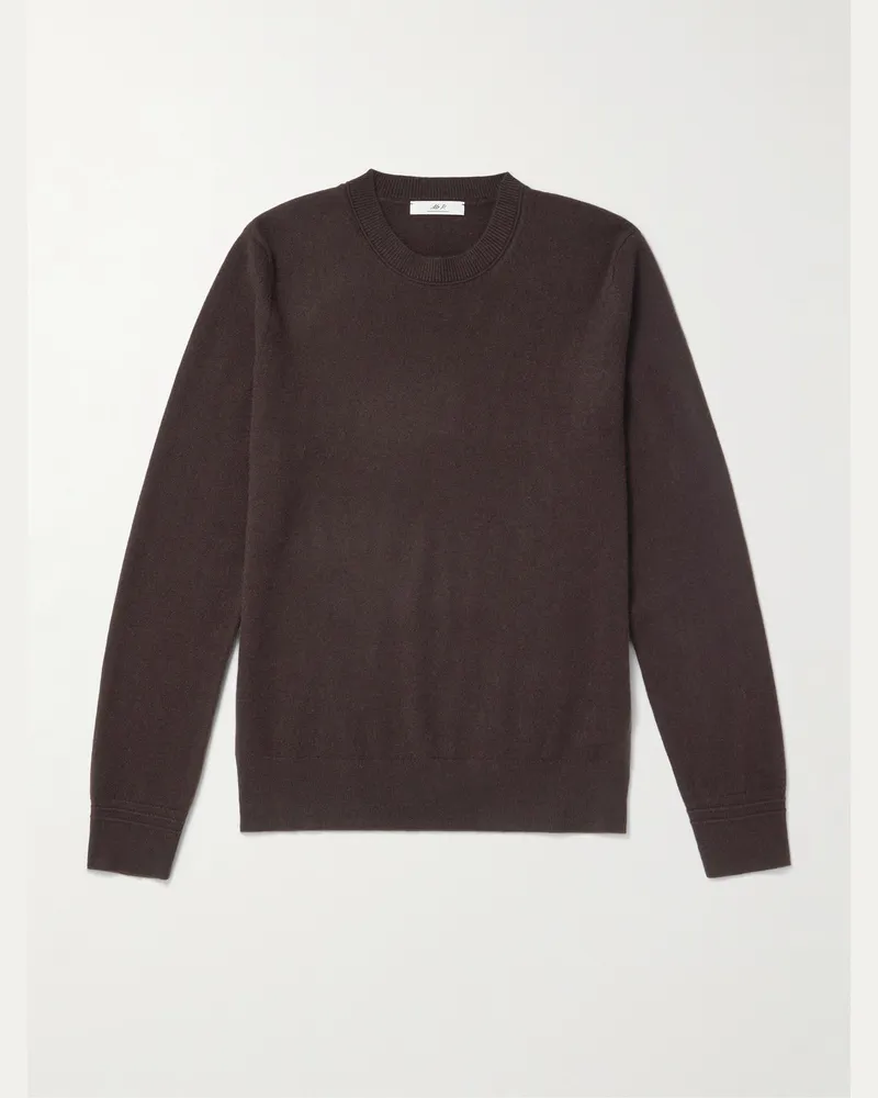 MR P. Curtis Pullover aus Kaschmir Braun