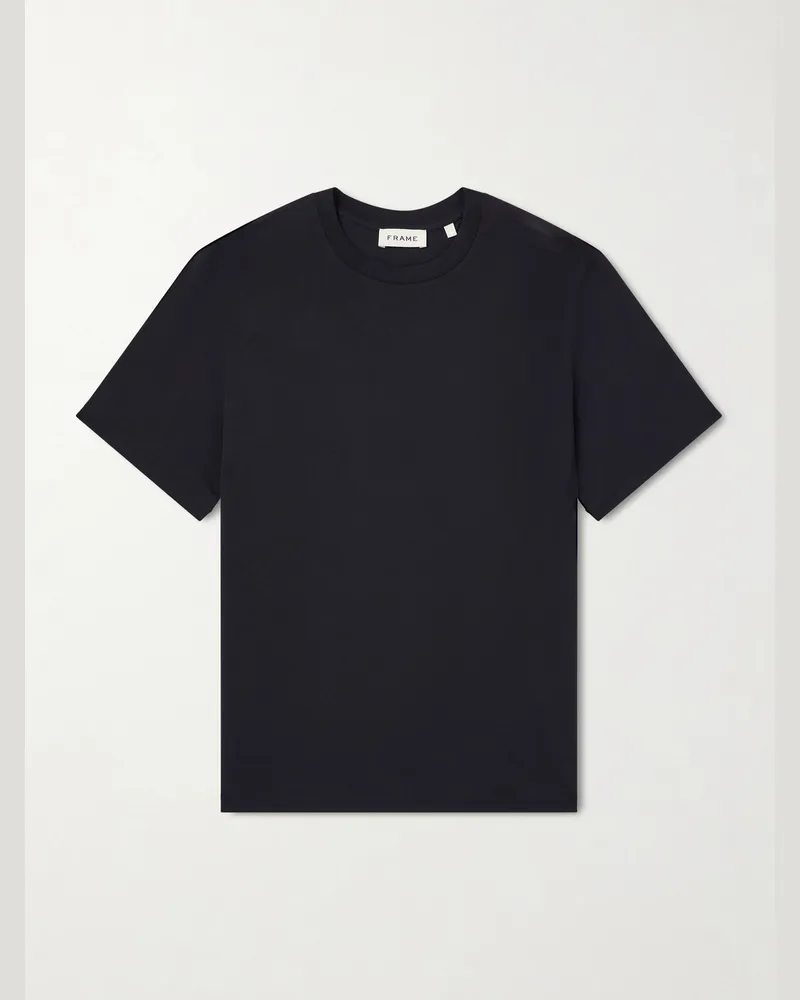Frame Denim Supima Cotton-Jersey T-Shirt Black