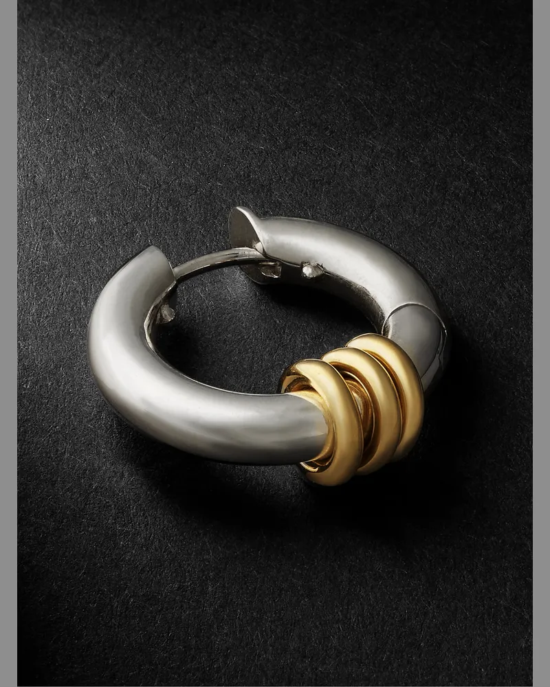 Spinelli Kilcollin Einzelne Creole aus Silber und Gold Silber