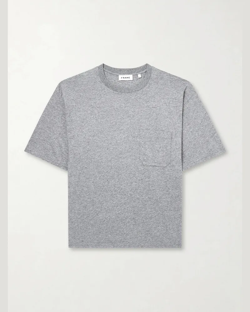 Frame Denim Cotton-Jersey T-Shirt Gray