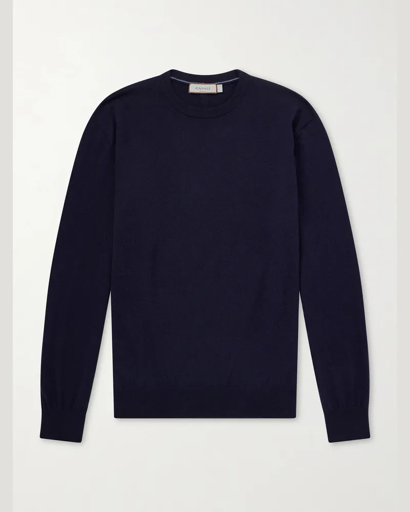 Canali Cashmere Sweater Blue