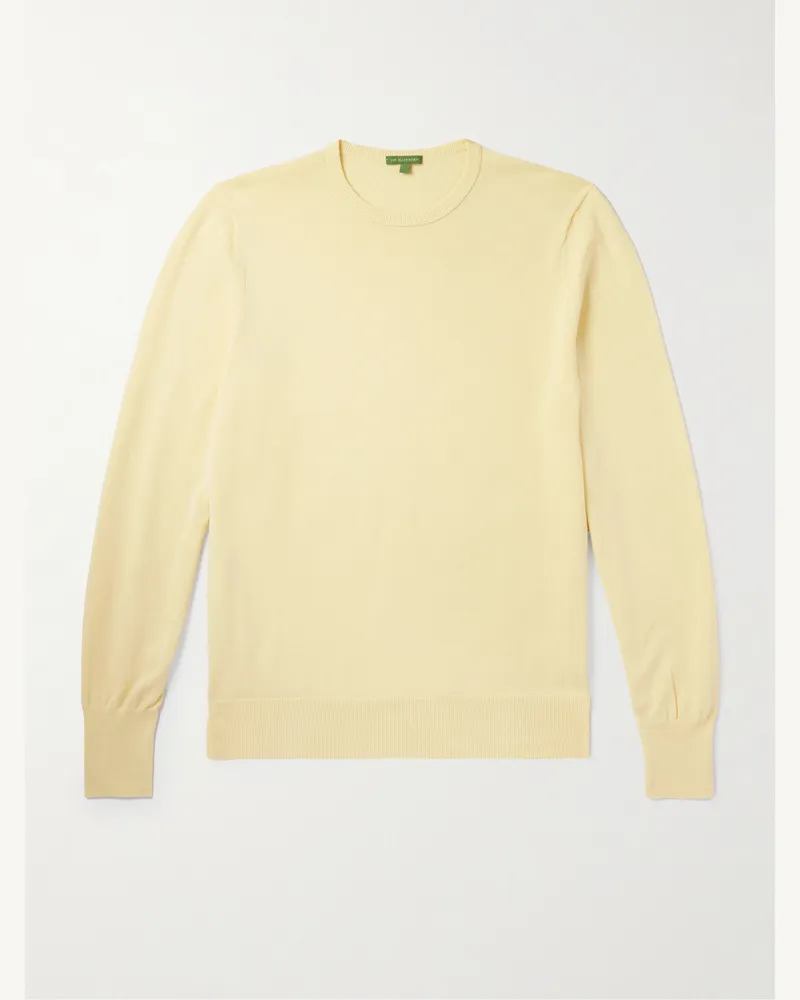 Sid Mashburn Pullover aus Baumwolle Gelb