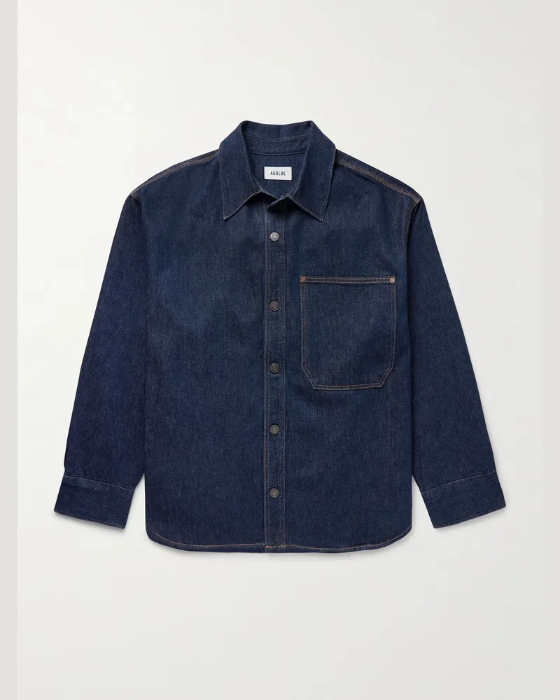 AGOLDE Corwin Jeanshemd Blau