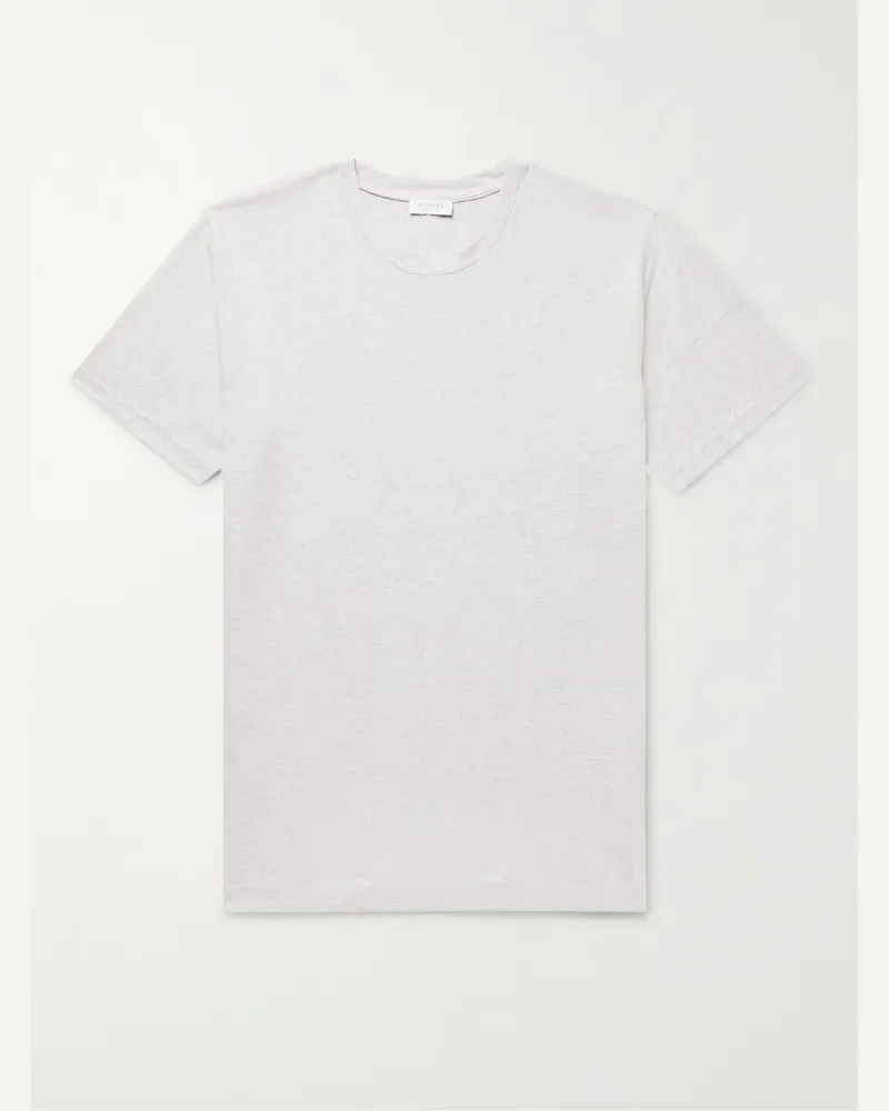 Sunspel Riviera Cotton-Jersey T-Shirt Neutrals