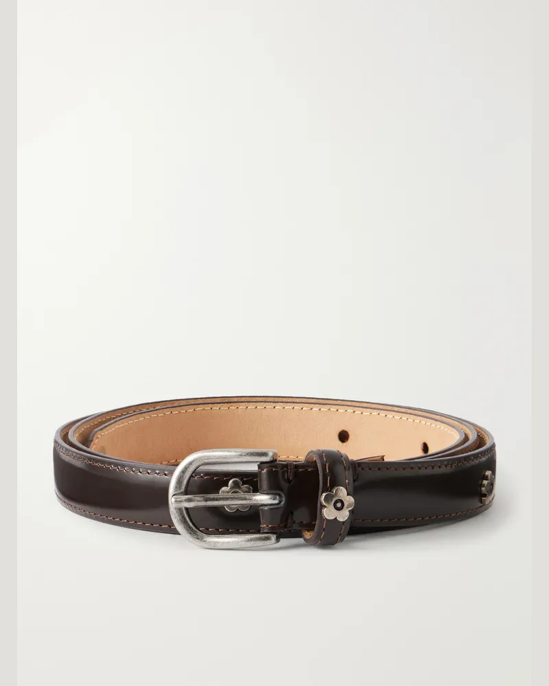 Mfpen Purpose 2cm embellished leather belt Brown