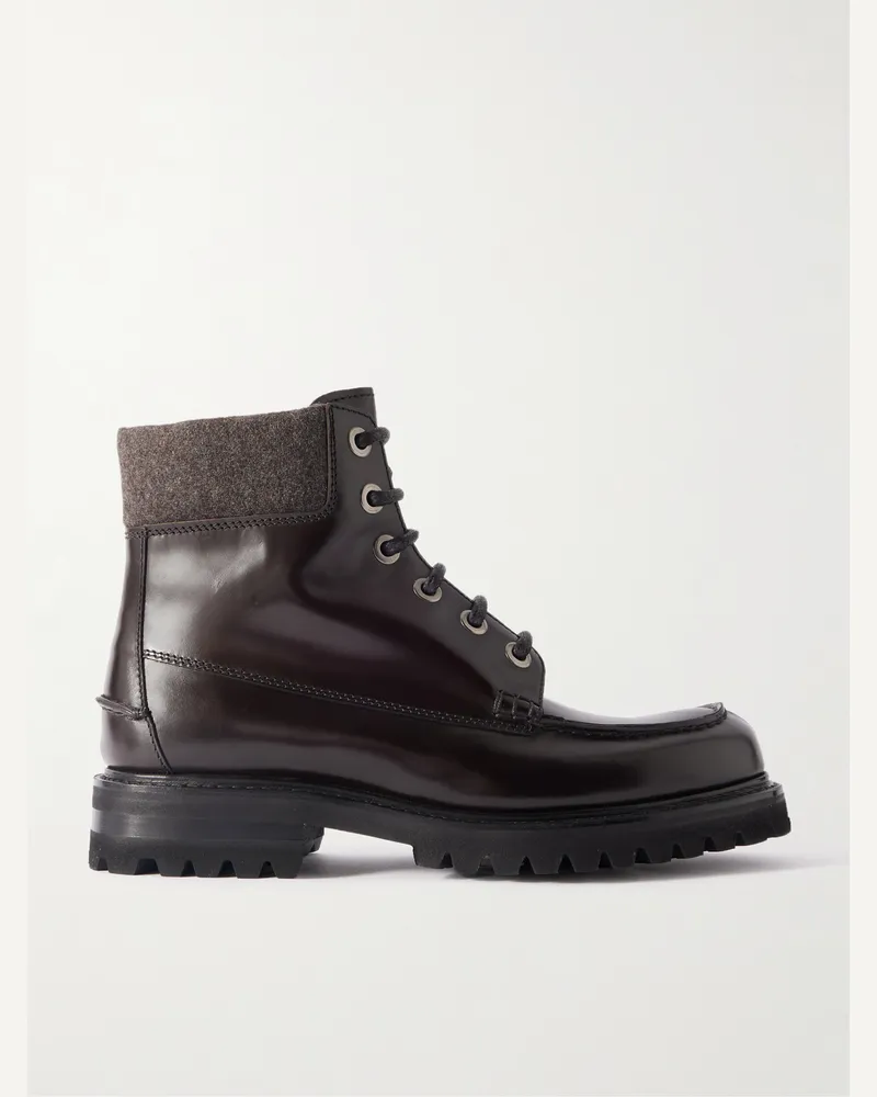 Church's Padstow Glossed-Leather Boots Brown
