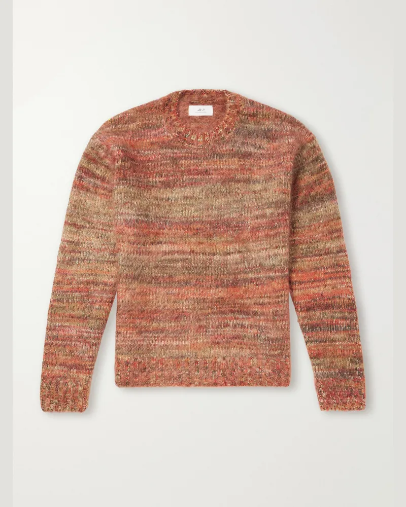 MR P. Space-Dyed Cashmere Sweater Orange