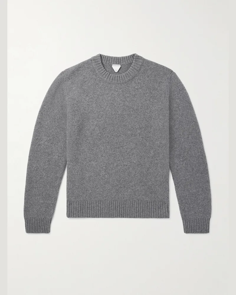 Bottega Veneta Pullover aus einer Intrecciato-Kaschmirmischung Grau