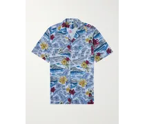 Venice Hemd aus bedruckter Baumwolle mit Reverskragen