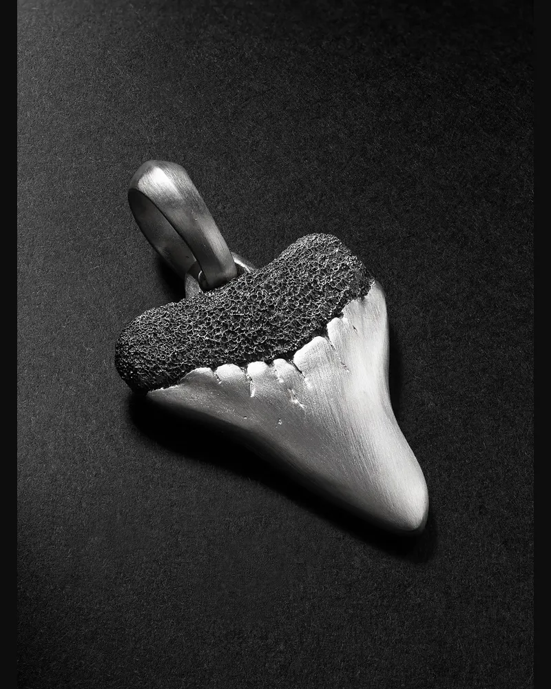 David Yurman Shark Tooth Anhänger aus Sterlingsilber Silber