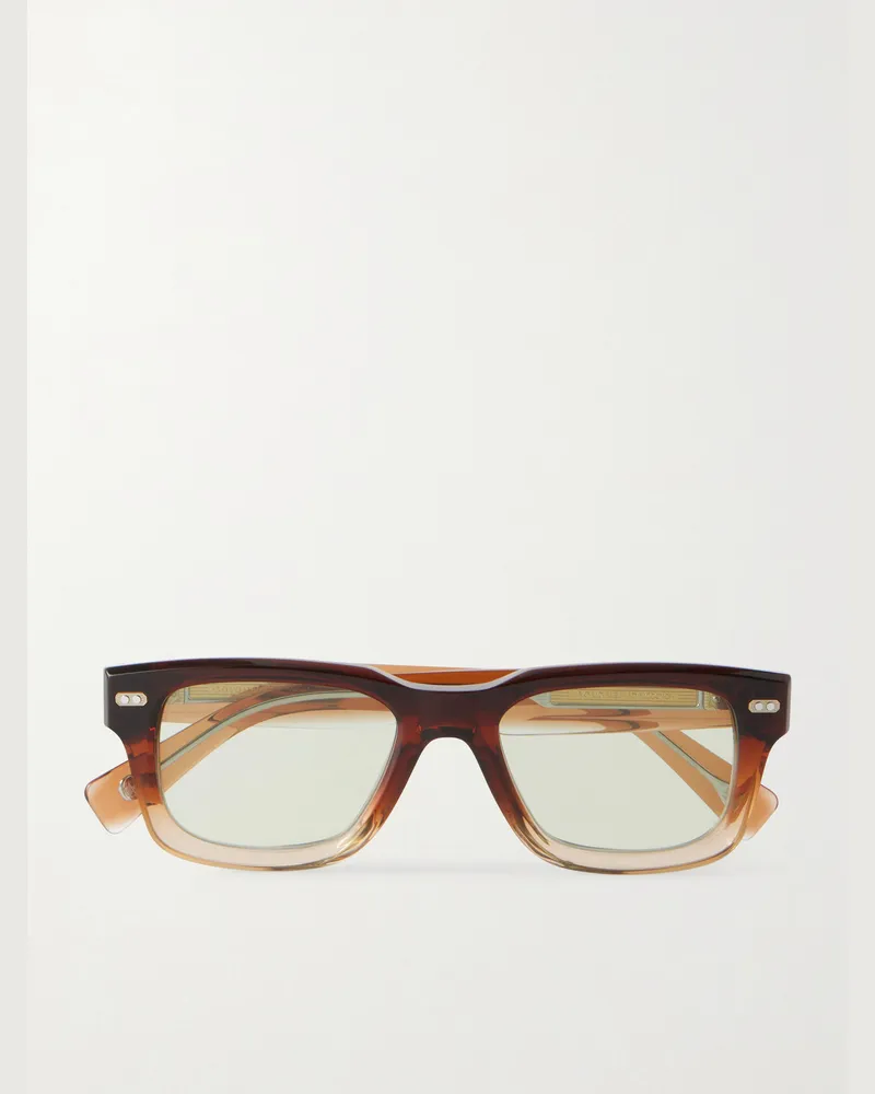 Brunello Cucinelli Dégradé Acetate Sunglasses Brown