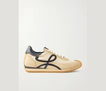 Flow Runner 2.0 Suede-Trimmed Shell Sneakers