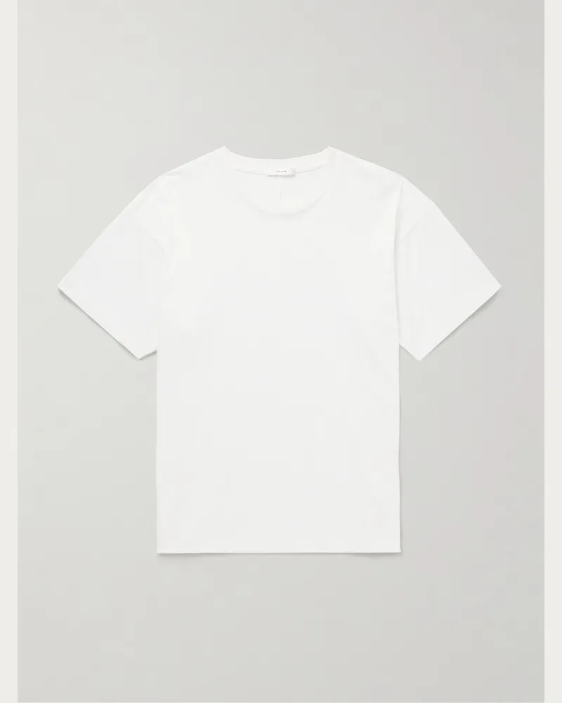 The Row Lawson T-Shirt aus Biobaumwoll-Jersey Weiß