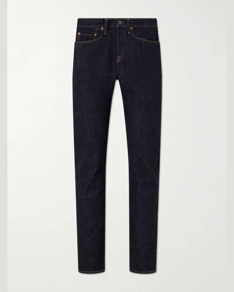 KAPITAL Monkey Cisco Slim-Fit Jeans Blue