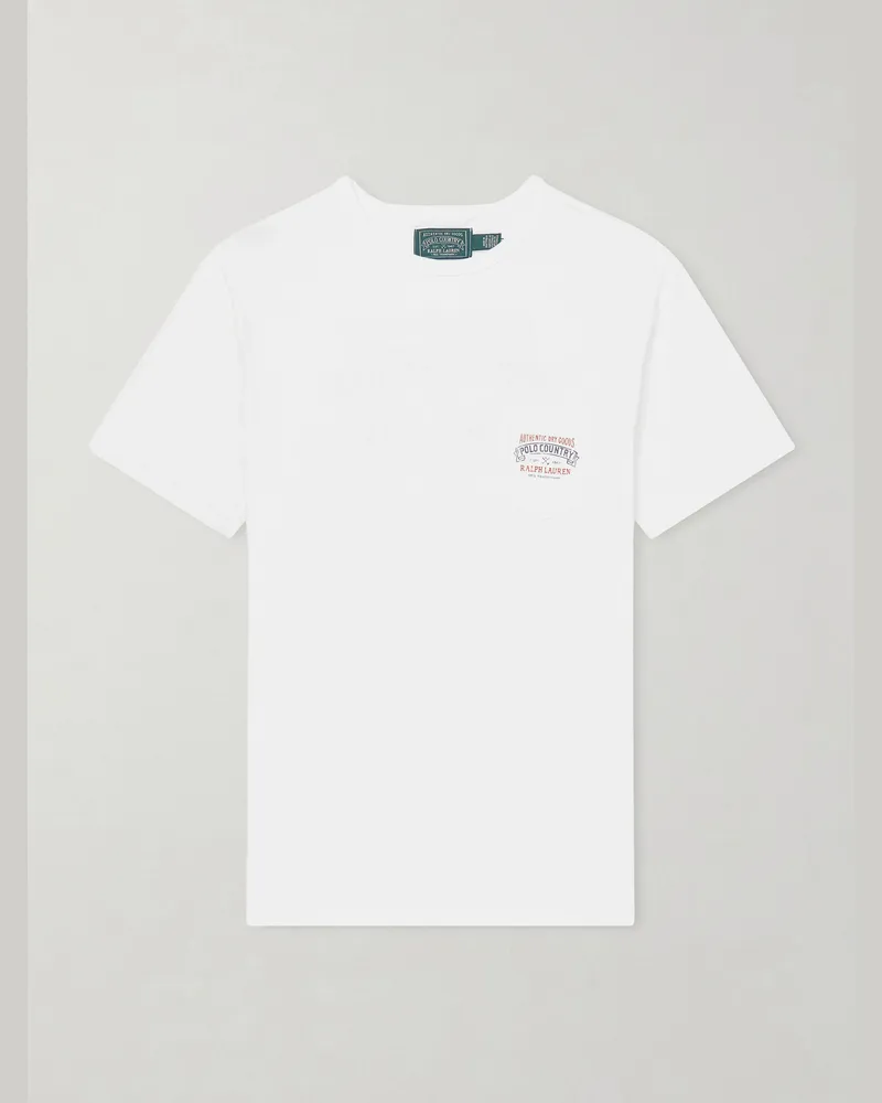 Ralph Lauren Polo Country T-Shirt aus Baumwolle mit Logoprint Weiß