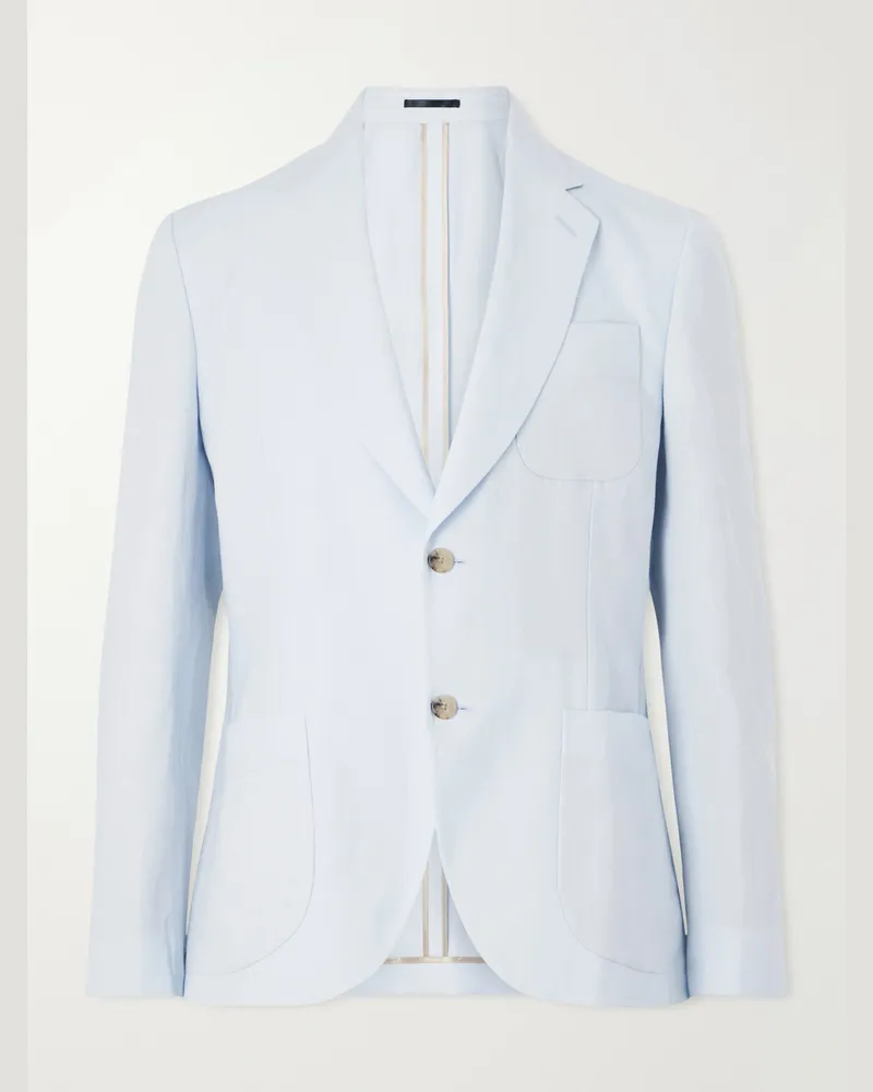 Paul Smith Linen Suit Jacket Blue