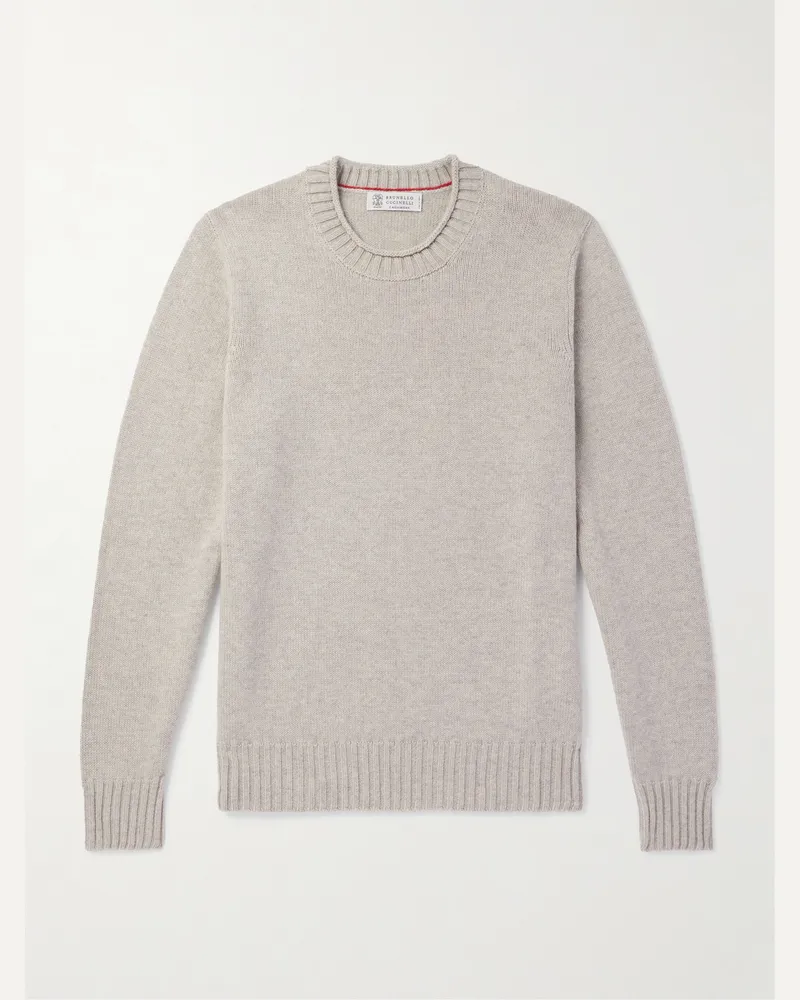 Brunello Cucinelli Pullover aus Kaschmir Grau
