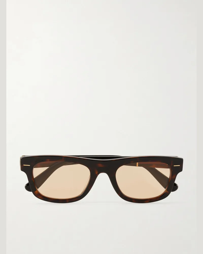 Brunello Cucinelli Square-Frame Acetate Sunglasses Brown