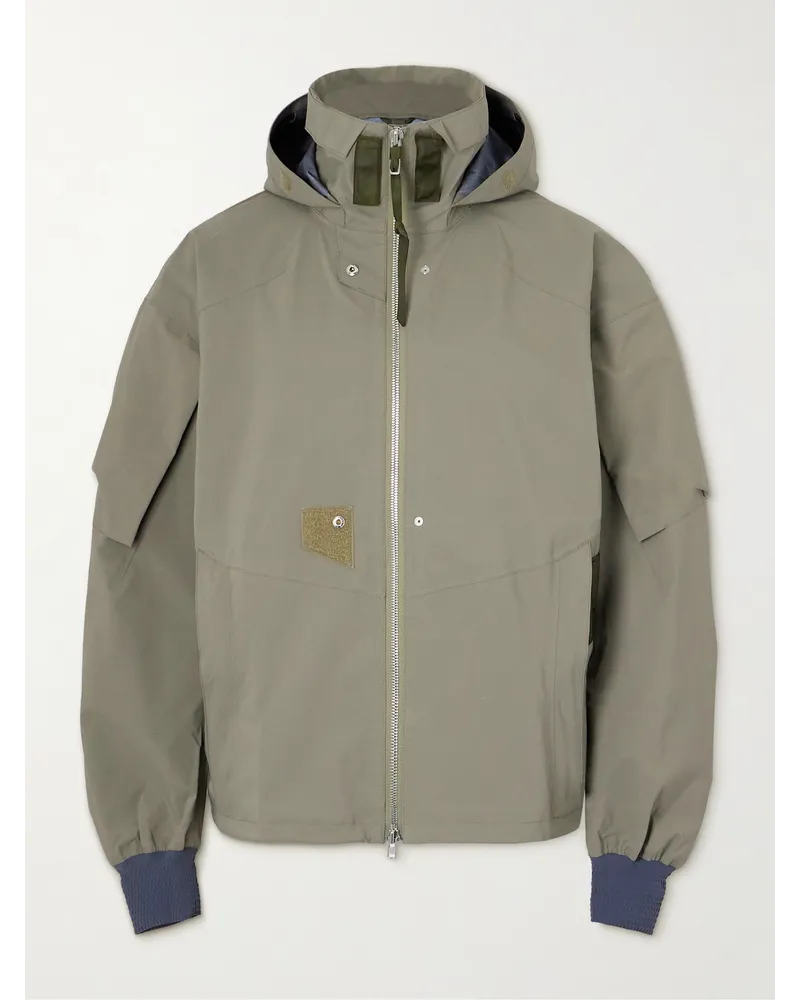 ACRONYM Kapuzenjacke aus 3L-GORE-TEX-PRO-Material in Colour-Block-Optik Grün