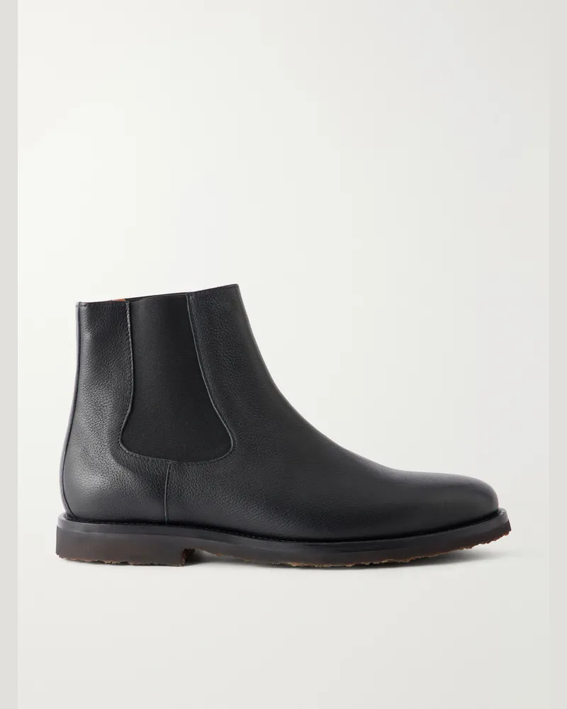 MR P. Leather Chelsea Boots Black