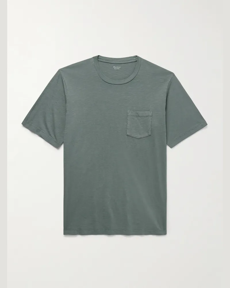 Hartford Cotton-Jersey T-Shirt Green