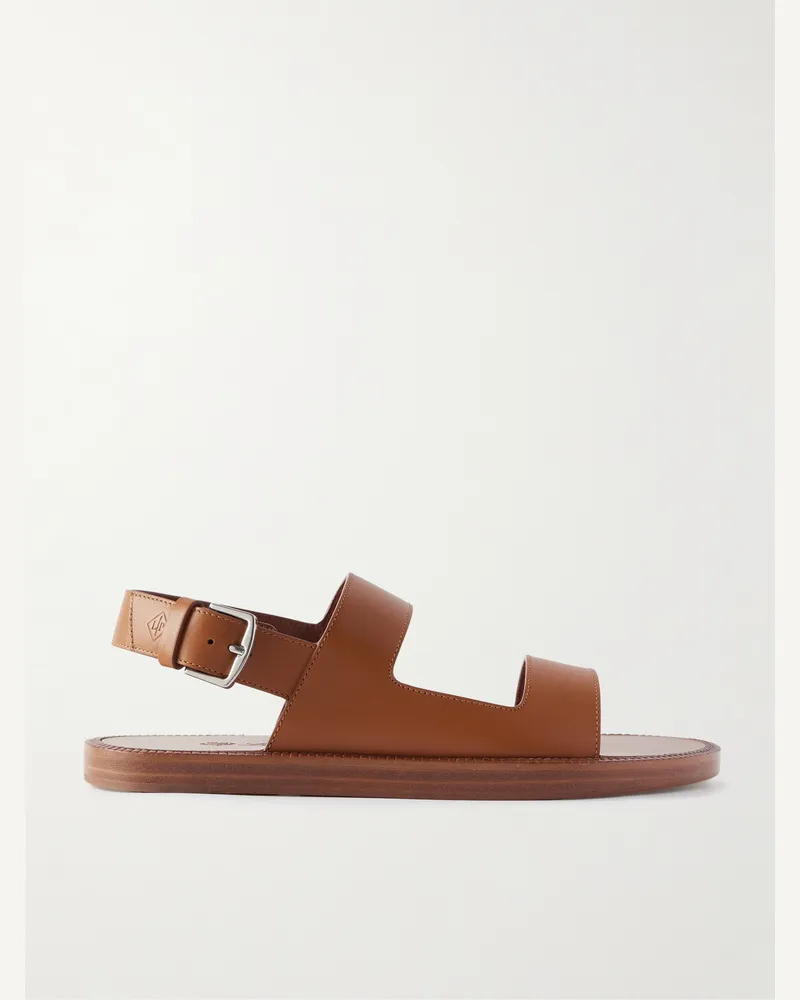 Loro Piana Sandalen aus Leder Braun
