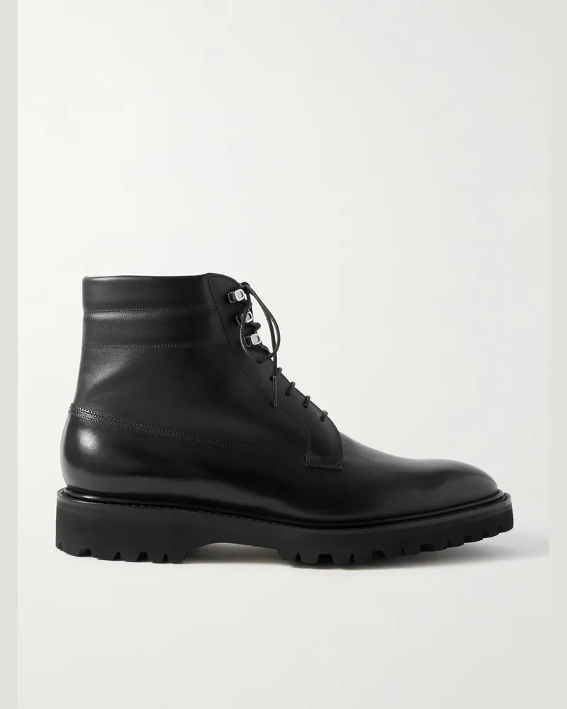 John Lobb Alder Leather Boots Black
