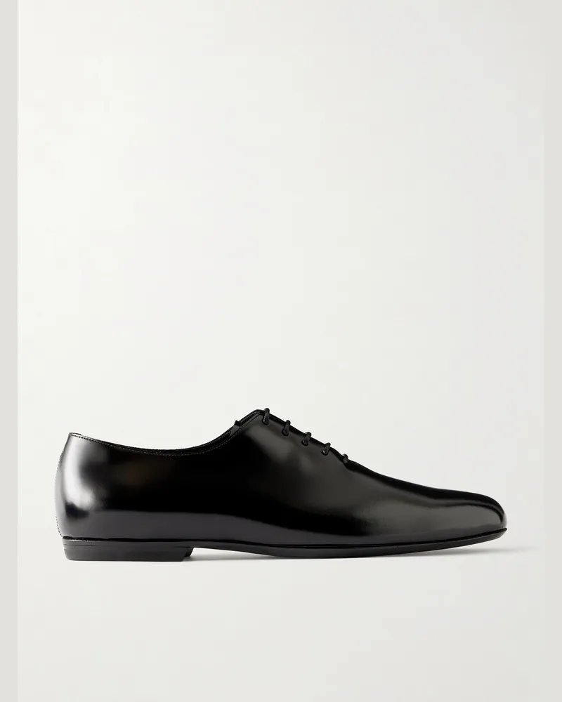 Dries van Noten Leather Derby Shoes Black