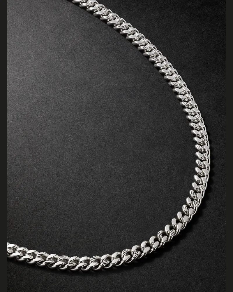 John Hardy Sterling Silver Curb Chain Necklace Silver
