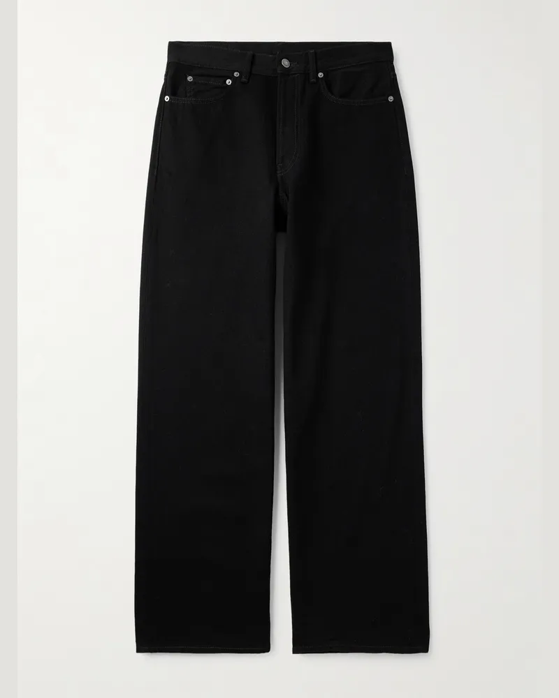 Acne Studios 1981 weit geschnittene Jeans Schwarz
