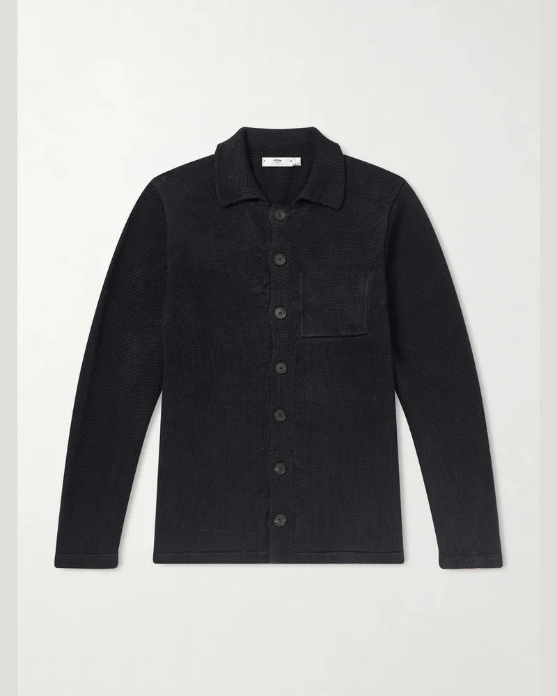 Inis Meáin Linen Cardigan Black
