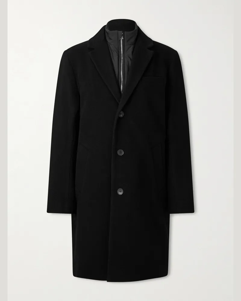 MR P. Shell-Lined Wool-Blend Jacket Black
