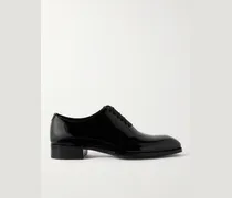 Elkan Whole-Cut Patent-Leather Oxford Shoes