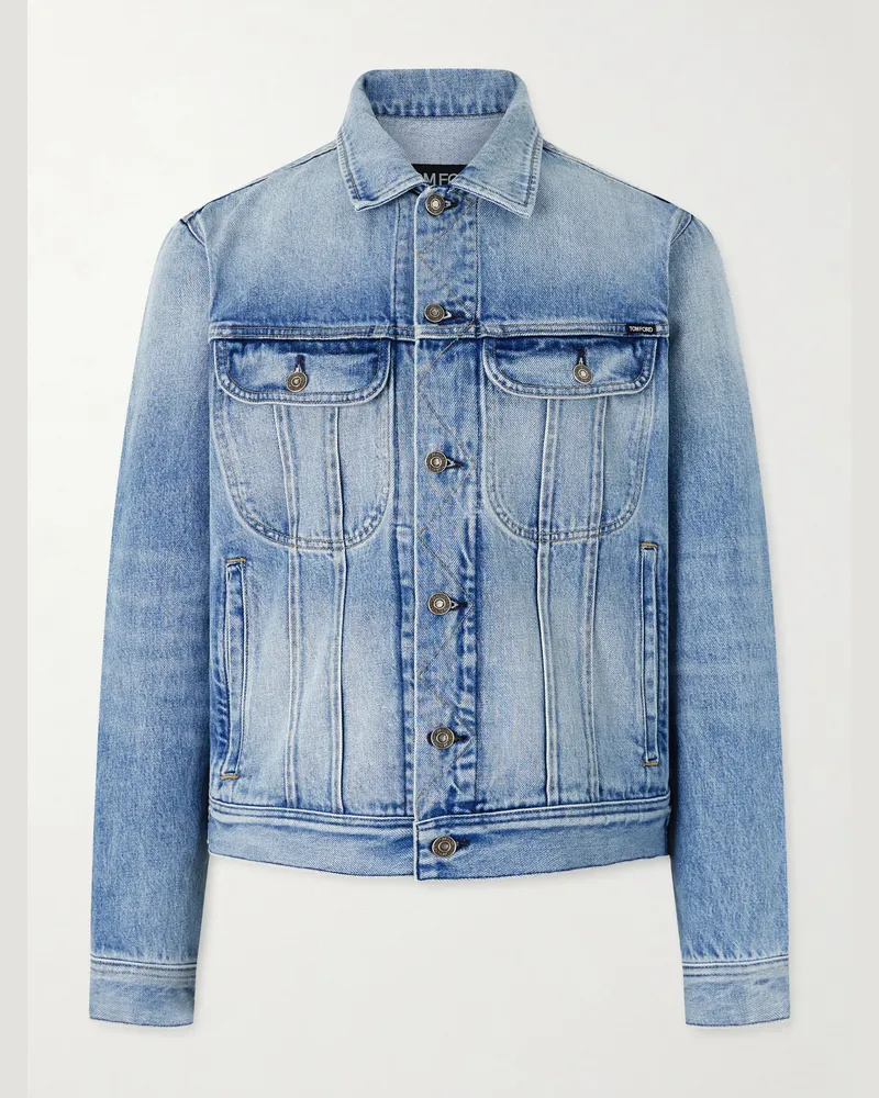 Tom Ford Iconic Denim Jacket Blue