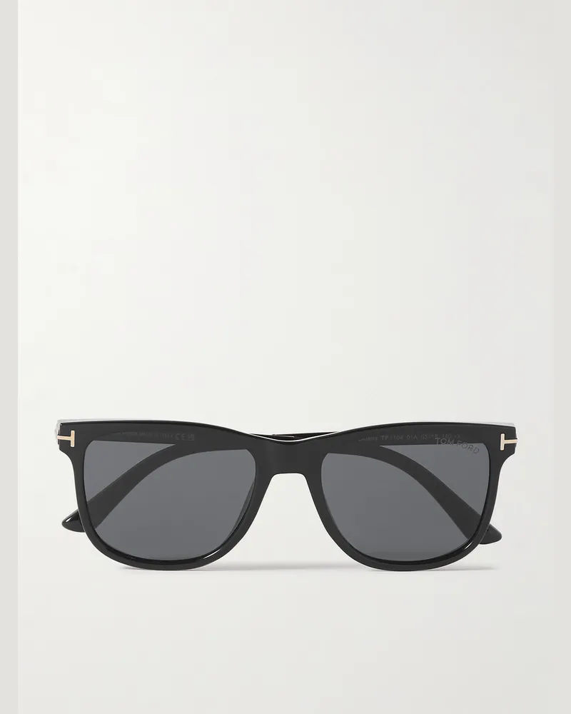 Tom Ford Sinatra Sonnenbrille mit D-Rahmen aus Azetat Schwarz