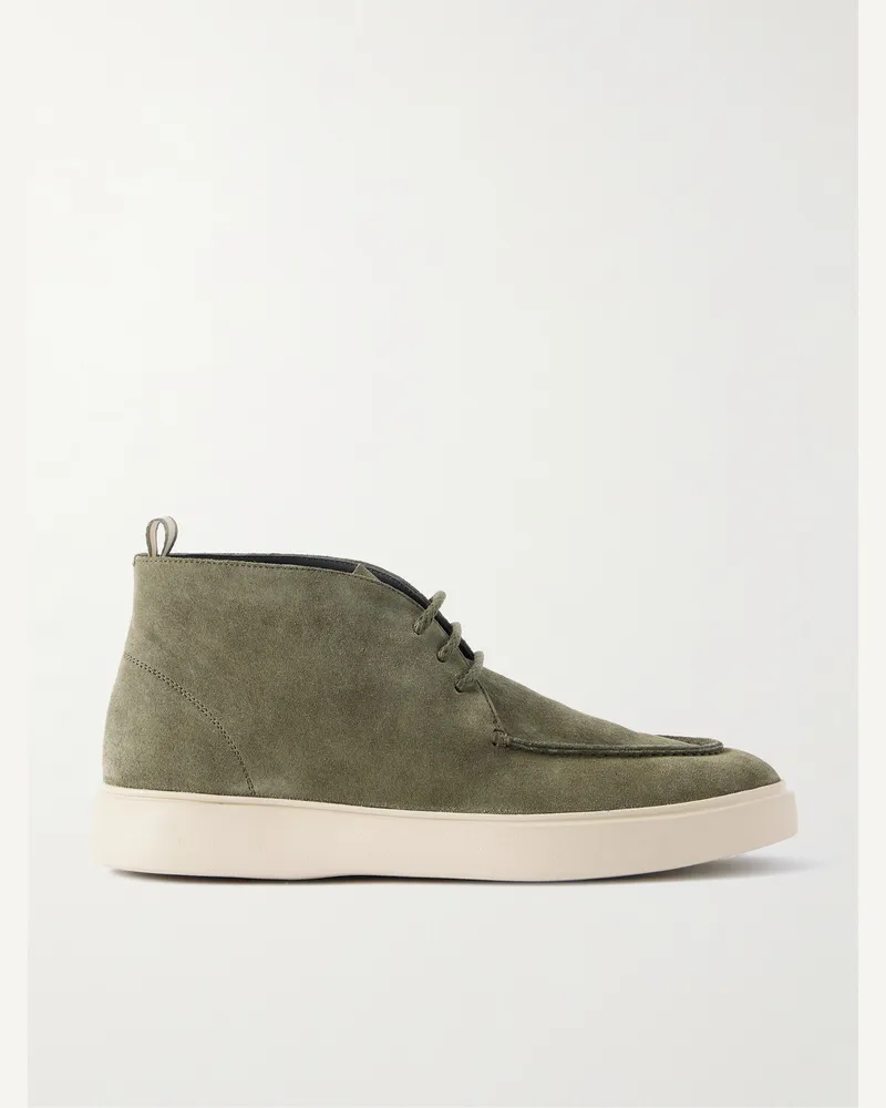 Officine Creative Italia Frame 002 Chukka-Stiefel aus Veloursleder Grün