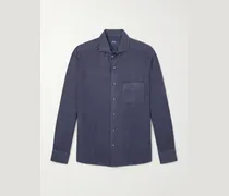 Phil Cutaway-Collar Linen Shirt