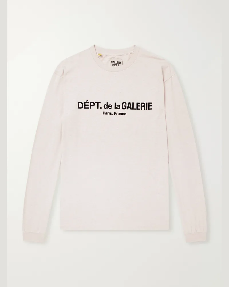 GALLERY DEPT. Logo-Appliquéd Cotton-Jersey T-Shirt Neutrals