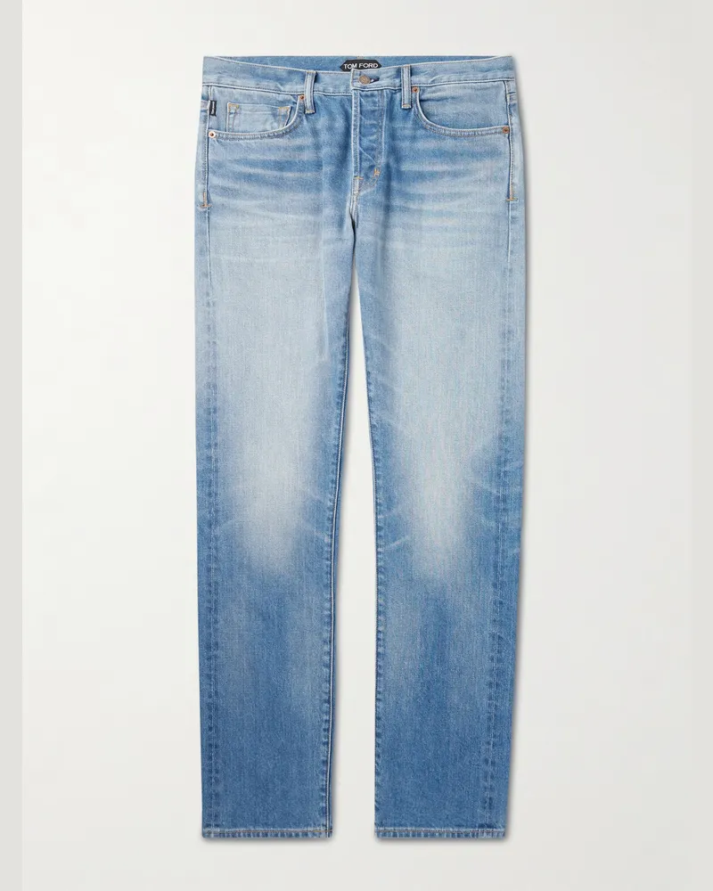 Tom Ford Schmal geschnittene Jeans Blau