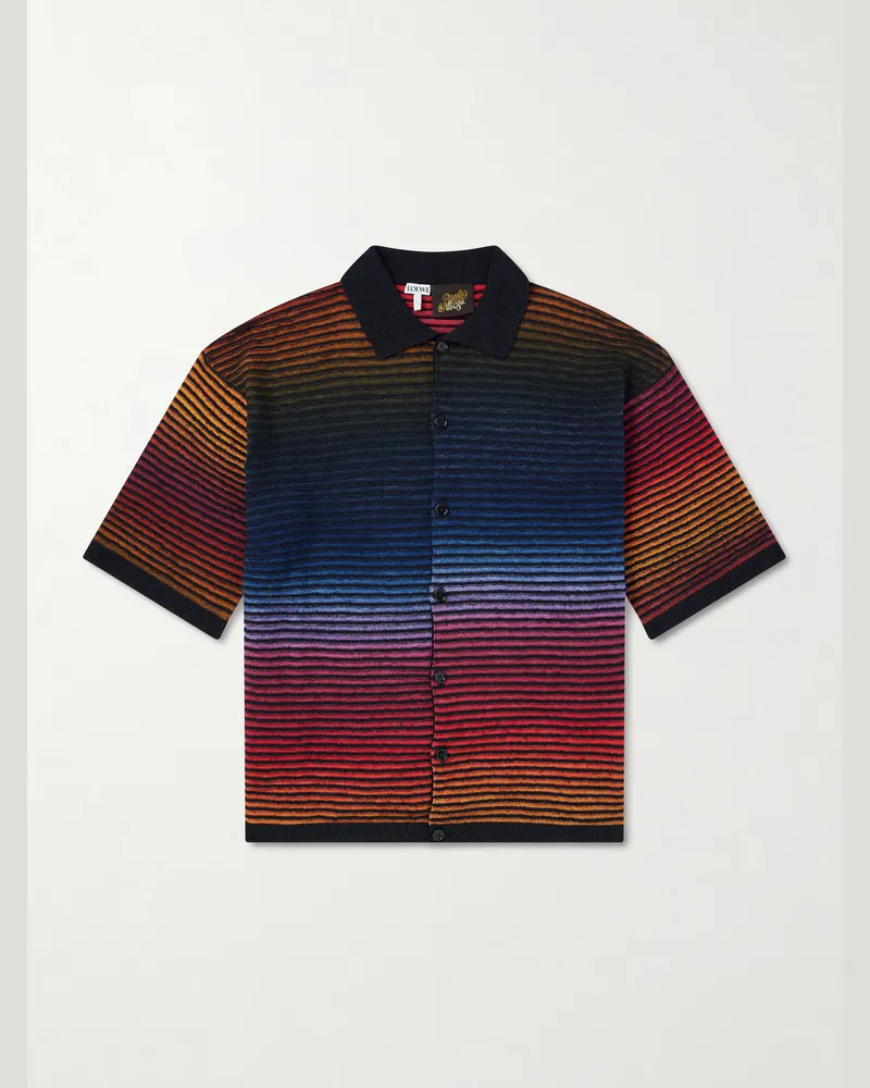 Loewe Paula Ibiza Knitted Cotton-Blend Shirt Multi